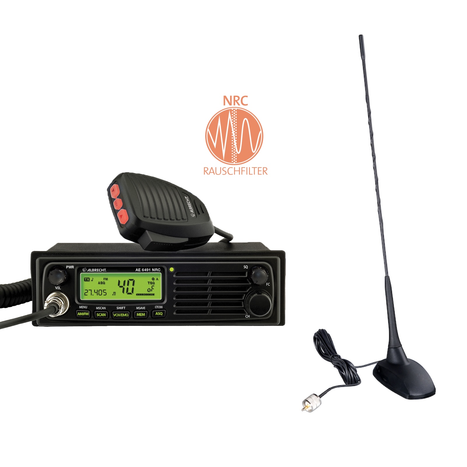 Albrecht AE 6491 NRC, Set mit CBM-516 Magnetantenne_4032661648136_ALBRECHT_#5