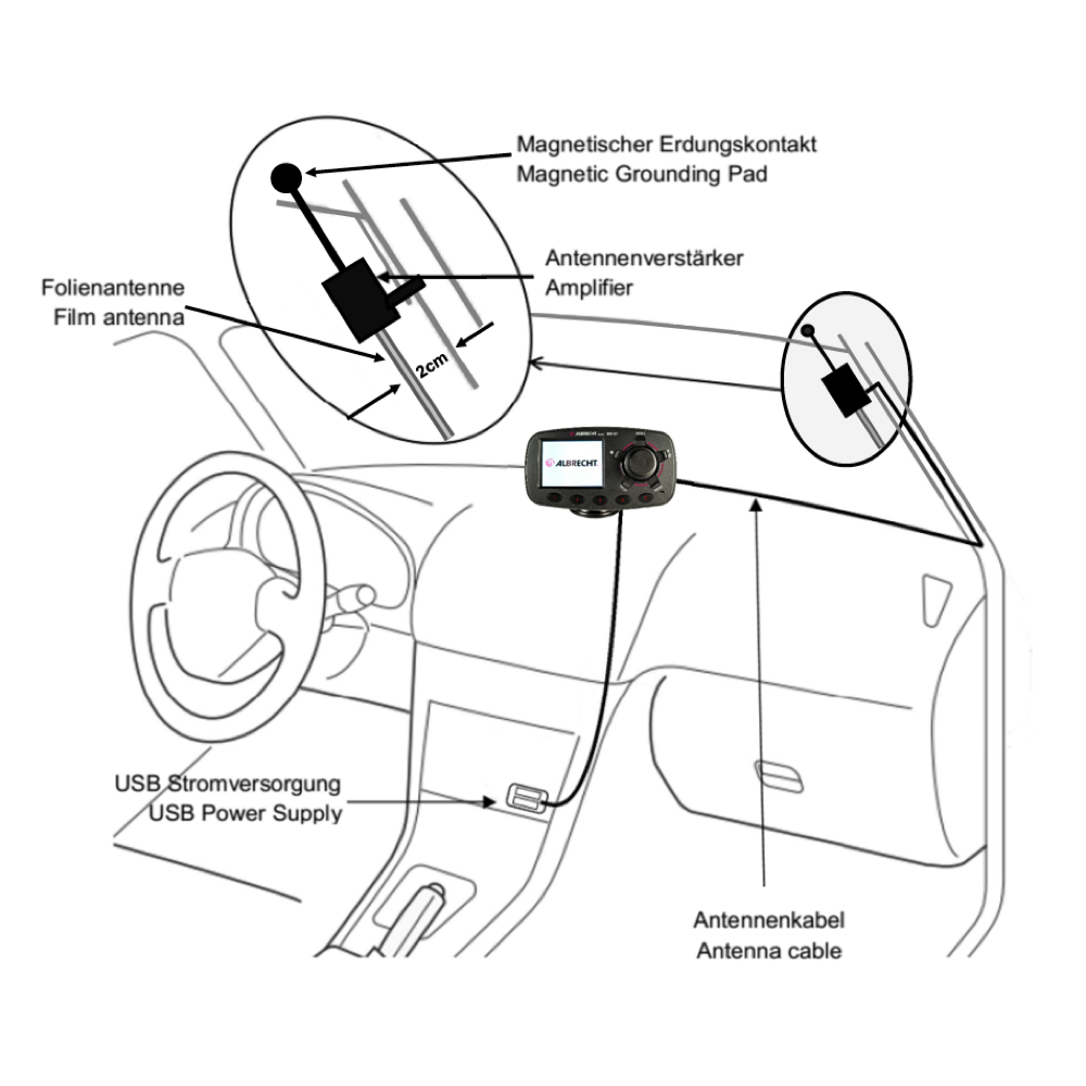 Der Albrecht DR 57 DAB+ Autoradio-Adapter, Jetzt kaufen