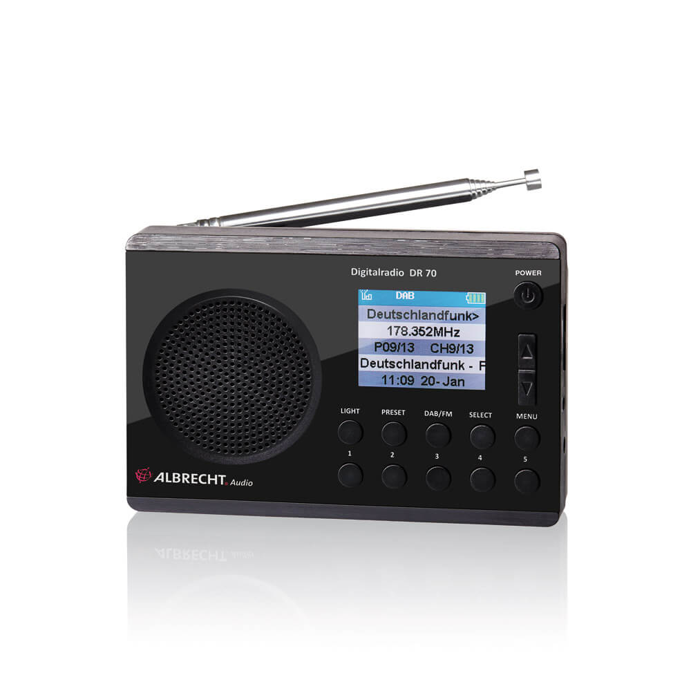 Albrecht DR 70 Das kleine DAB+ Radio zum Mitnehmen