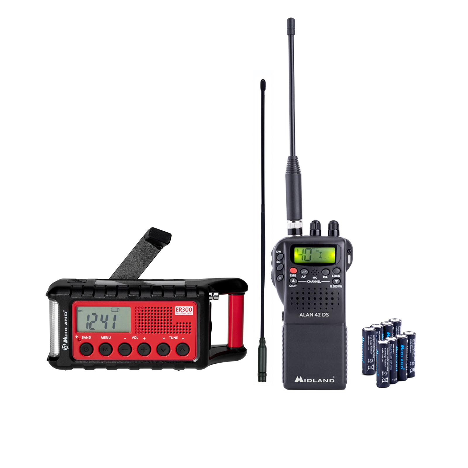 Emergency set CB-Premium: CB radio + crank radio