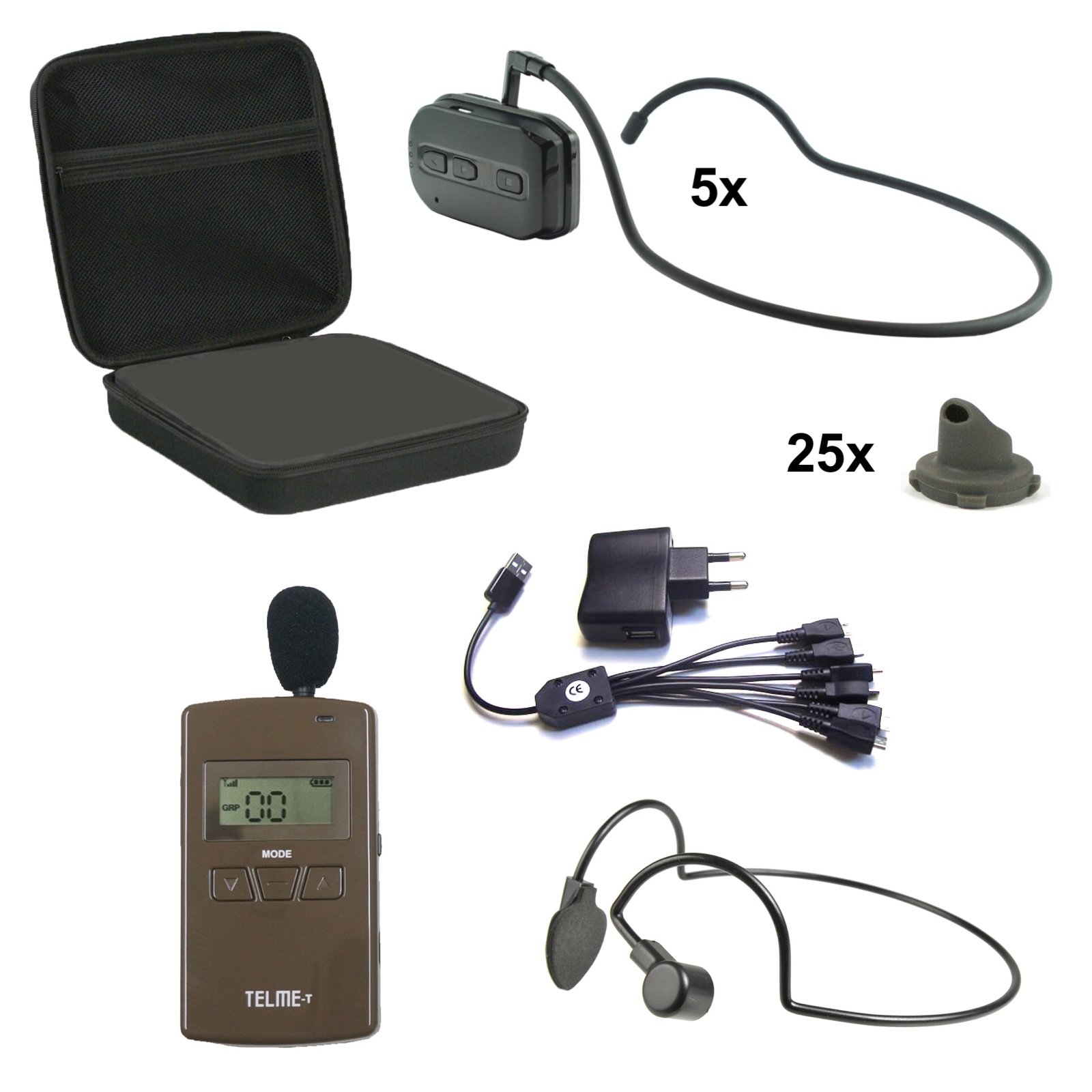 6er Set Albrecht TelMe-E Headset-Empfänger_4032661995964_#1