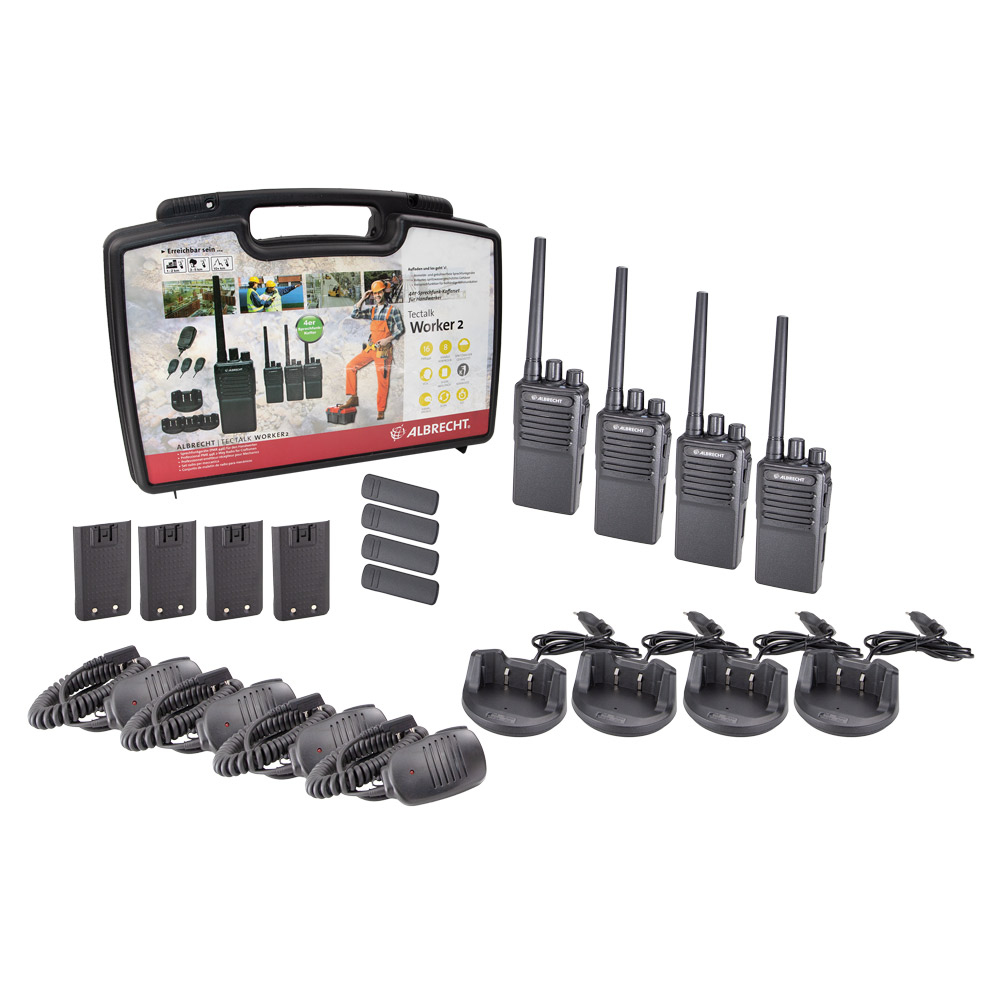 Albrecht Tectalk Worker 2, 4er Kofferset, PMR446_4032661298362_ALBRECHT_#8