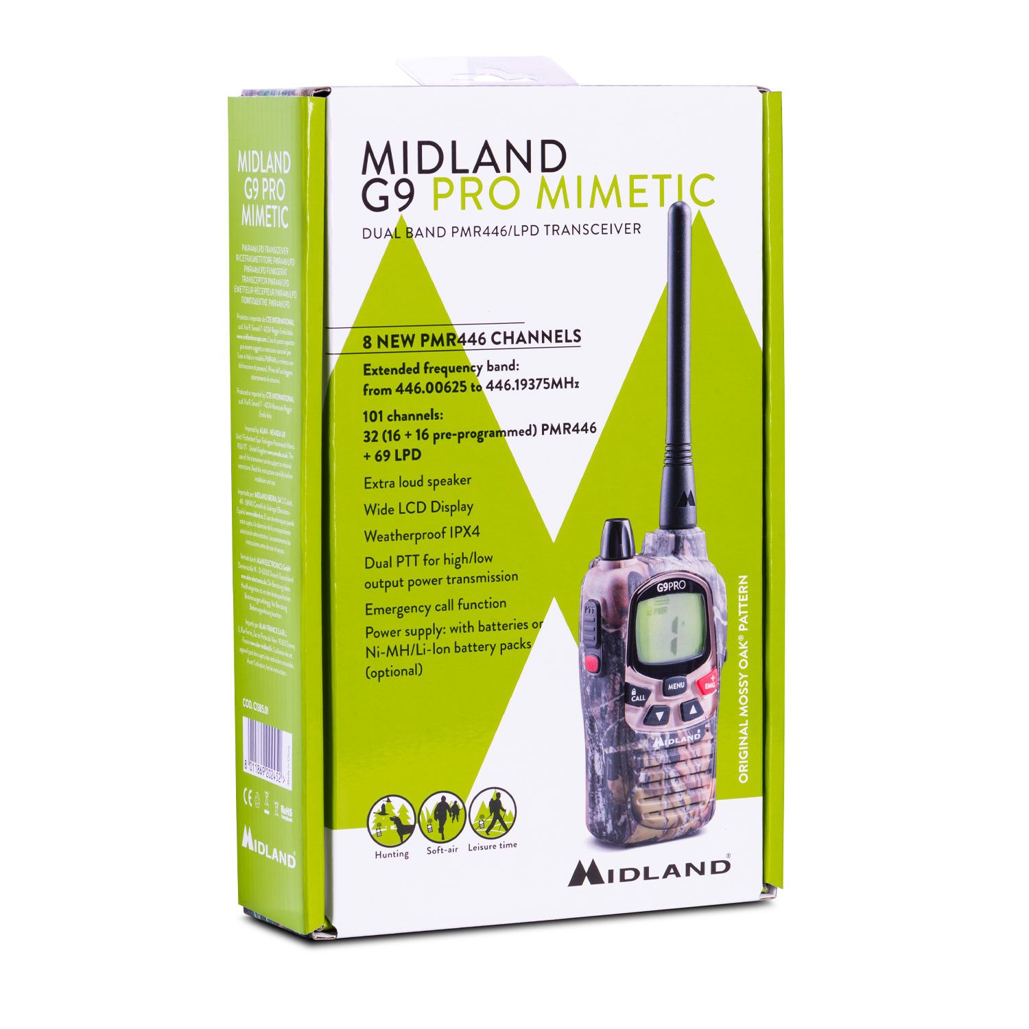Midland G9 Pro Tarnfarben Funkgerät, Single, PMR+LPD_8011869202452_MIDLAND_#8