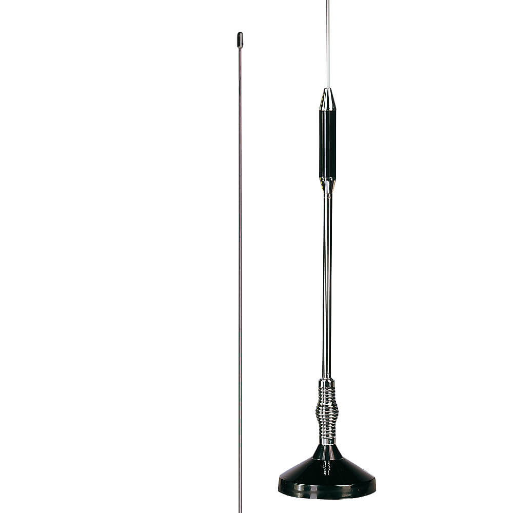 Alan Funk 90 CB Antenne zur Festmontage, Länge ca. 90cm, 200W, 4m Kabel mit  DV-Stecker