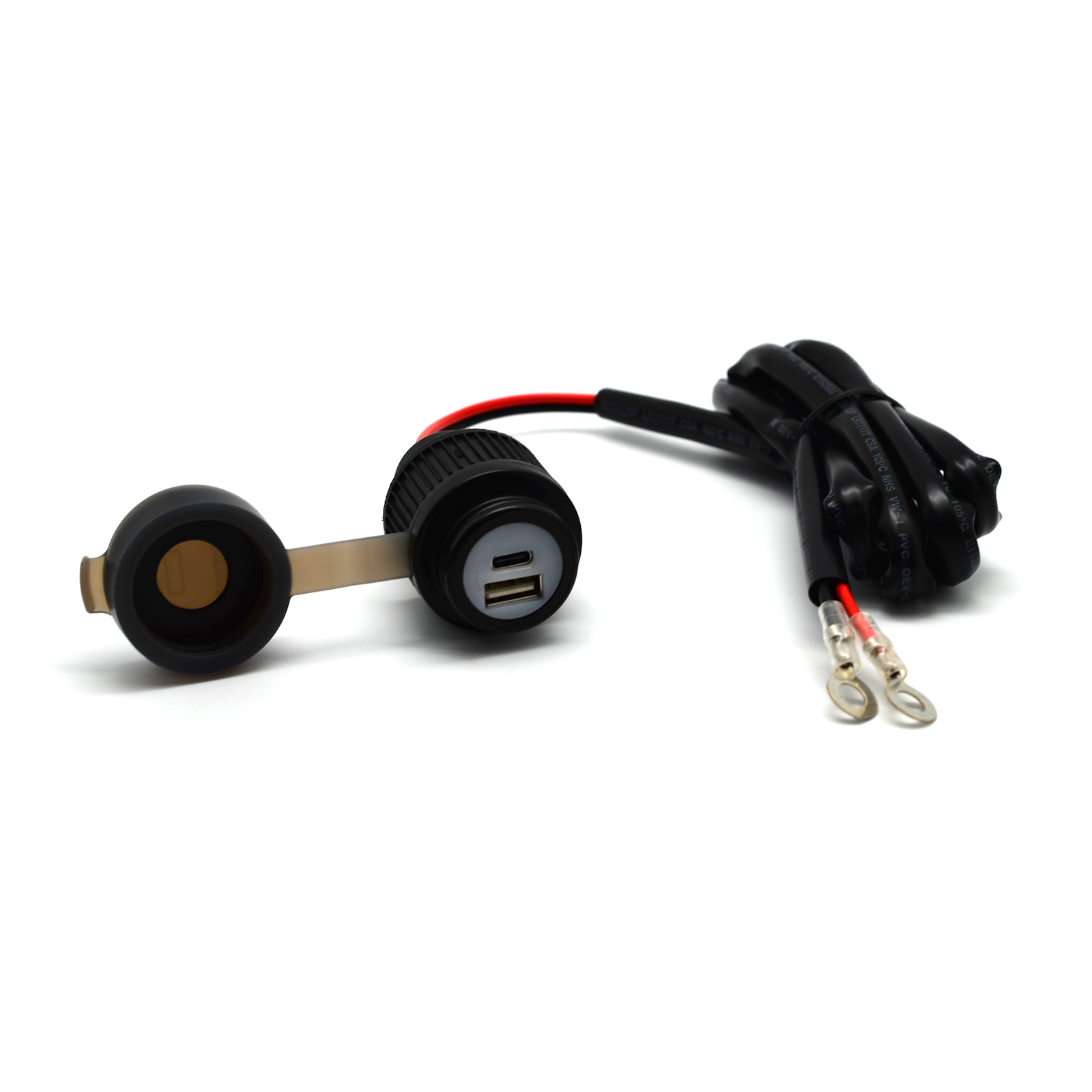 USB Steckdose Motorrad: Qidoe Motorrad USB Steckdose Wasserdicht SAE  Adapter Schnellladung Motorrad USB Steckdose mit Schalter Spannungsanzeige USB  C 20W PD 3.0 QC3.0 12V 24V für Harley Ladegerät: : Auto & Motorrad