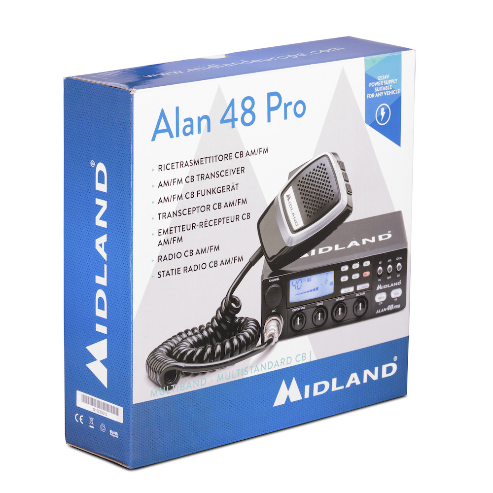 Midland Alan 48 Pro, CB Mobile, 12/24V