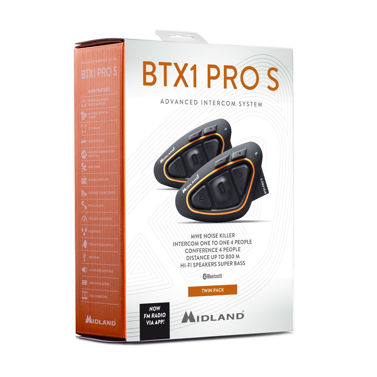 Midland BTX1 Pro S Bluetooth Kommunikation, Doppelset _MIDLAND_#7