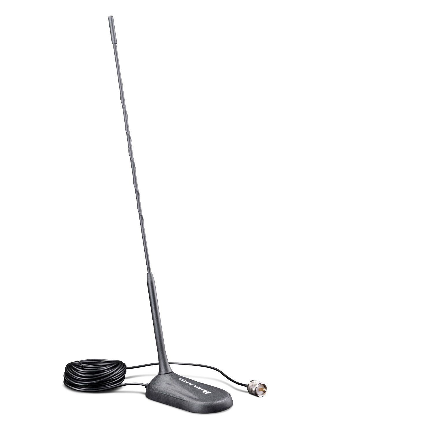 Alan Funk 90 CB Antenne zur Festmontage, Länge ca. 90cm, 200W, 4m Kabel mit  DV-Stecker