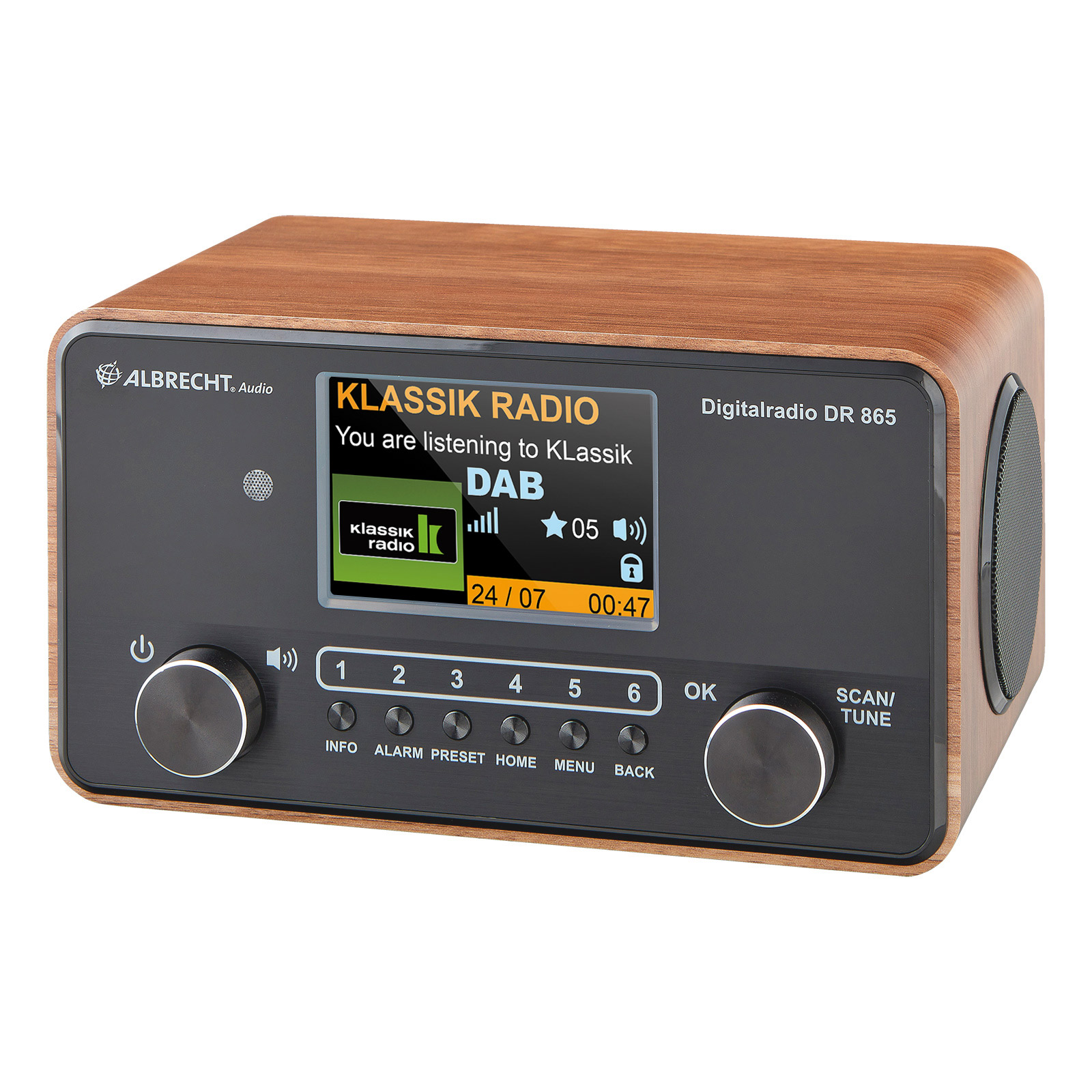 Albrecht DR 865 Seniorenradio mit großem 4" Display