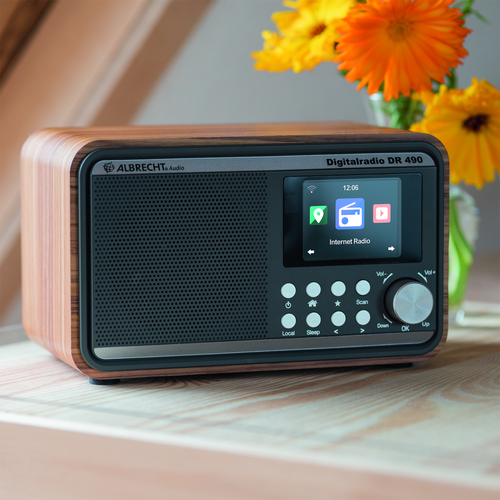 Radio digital prin internet DAB si FM Albrecht DR 490 