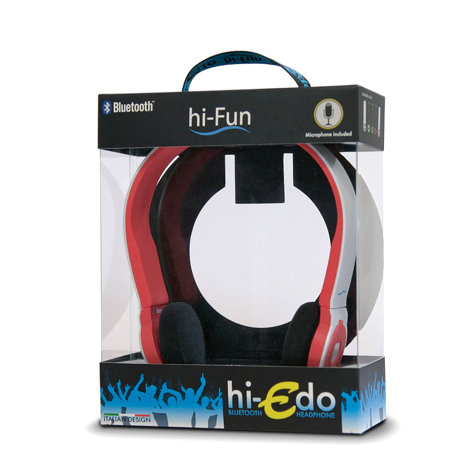 Hi-Edo Bluetooth Headset, Schwarz/Pink_8033844132943_HIFUN_#1